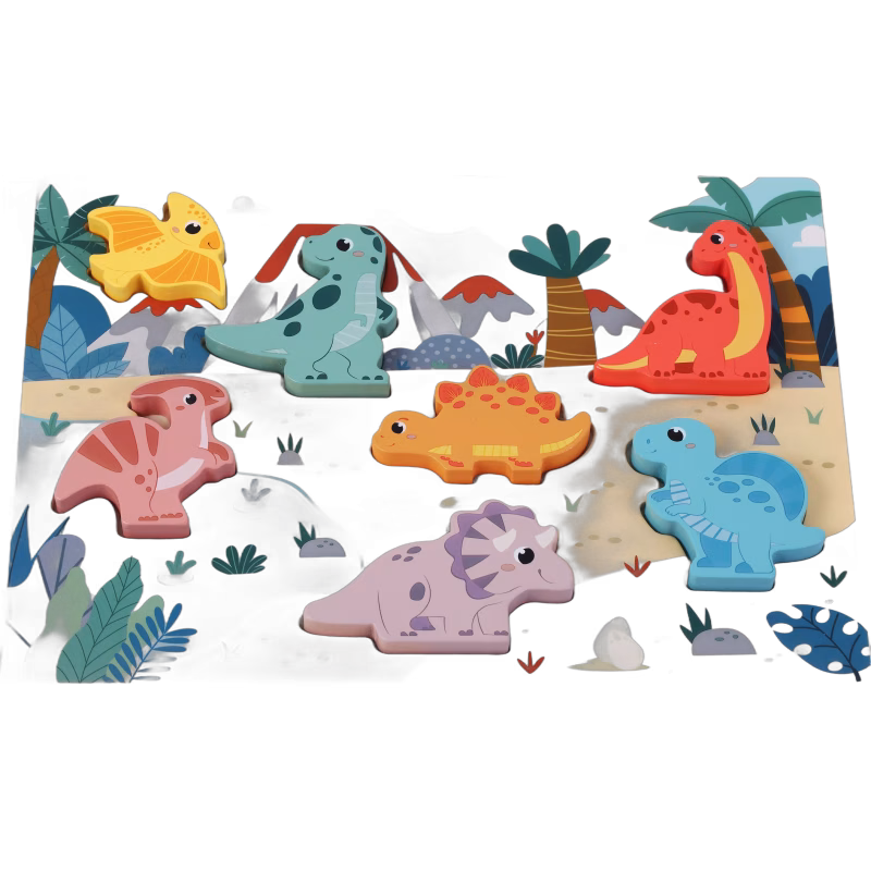 Kinder and Kids Pussel Dinosaurie 7 Bitar