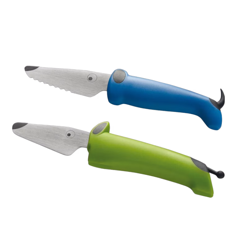 Kinderkitchen Knivset 2-pack Grön/Blå