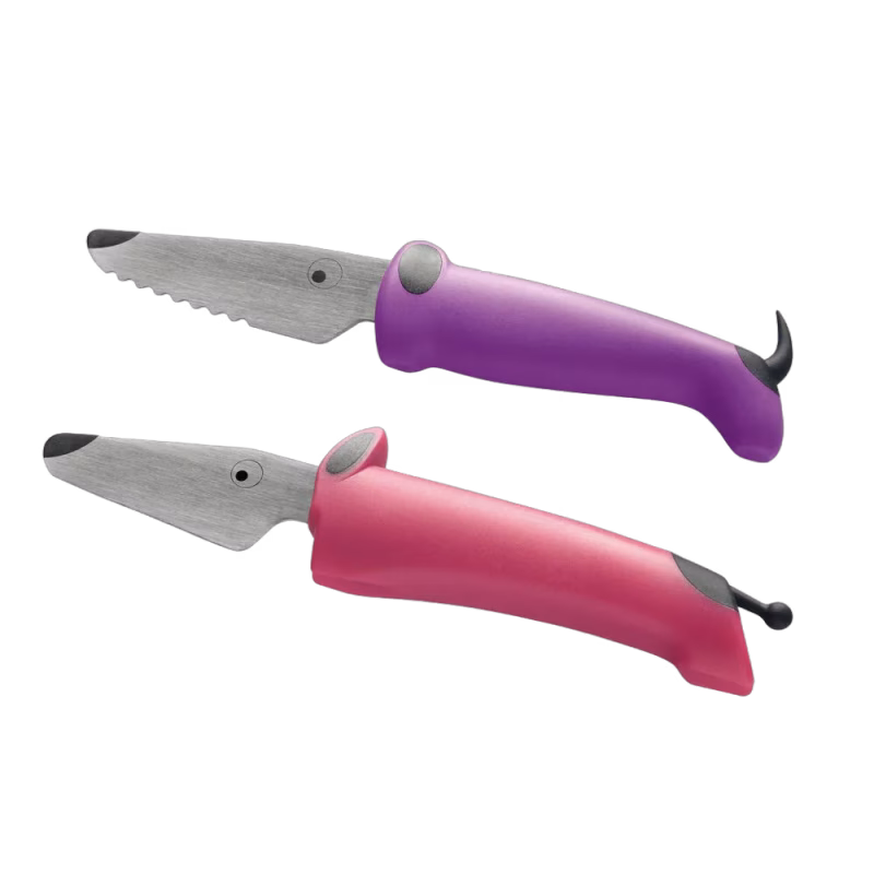 Kinderkitchen Knivset 2-pack Rosa/Lila