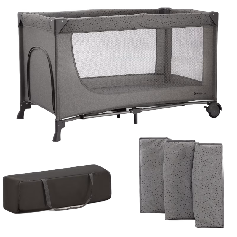 Kinderkraft JOY 2 Resesäng, Dark Grey