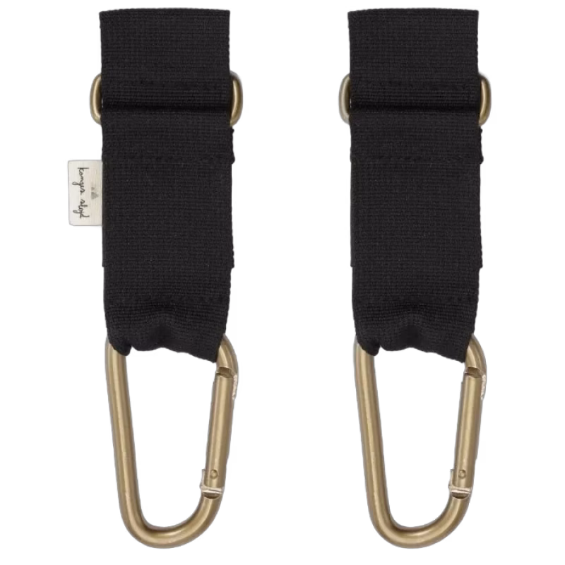 Konges Slöjd Barnvagnskrokar 2-pack (Black)