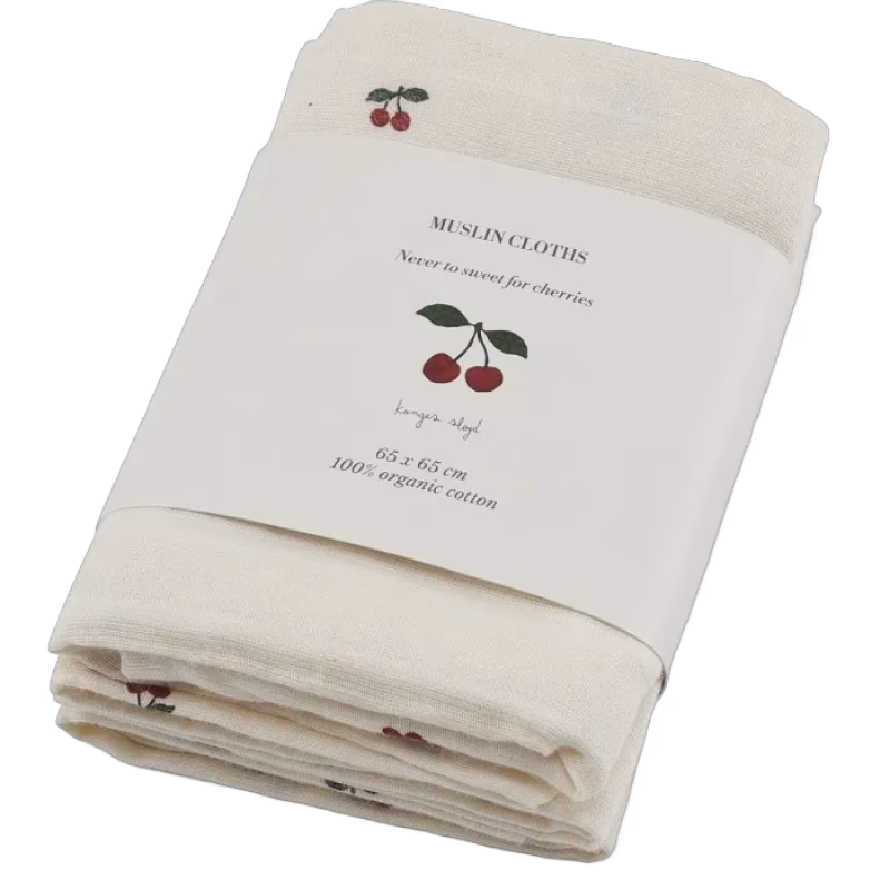 Konges Slöjd Muslinfilt 3-pack Cherry