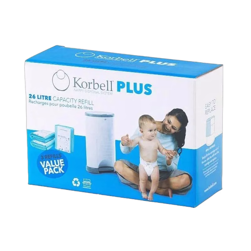 Korbell Plus Blöjhink Refill 3-pack
