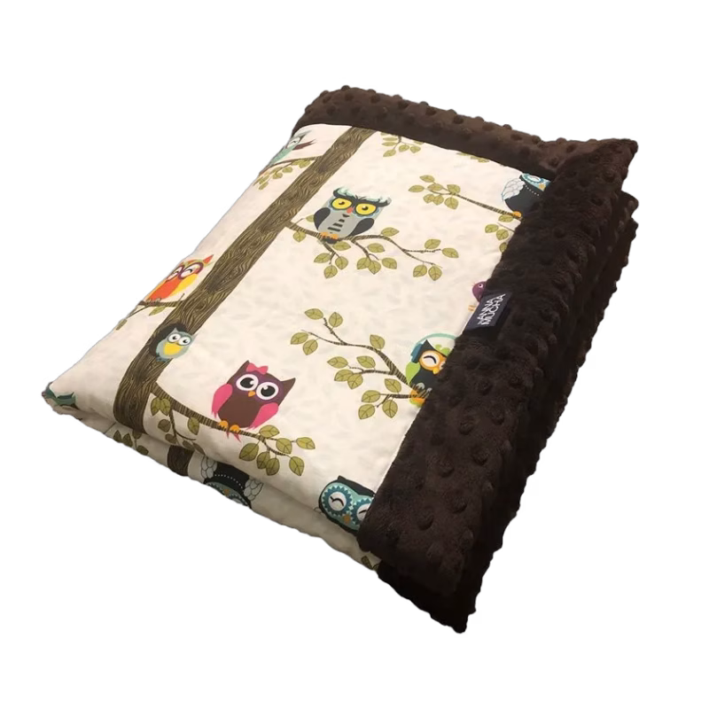 La Millou filt liten med fyllning, owl/choco