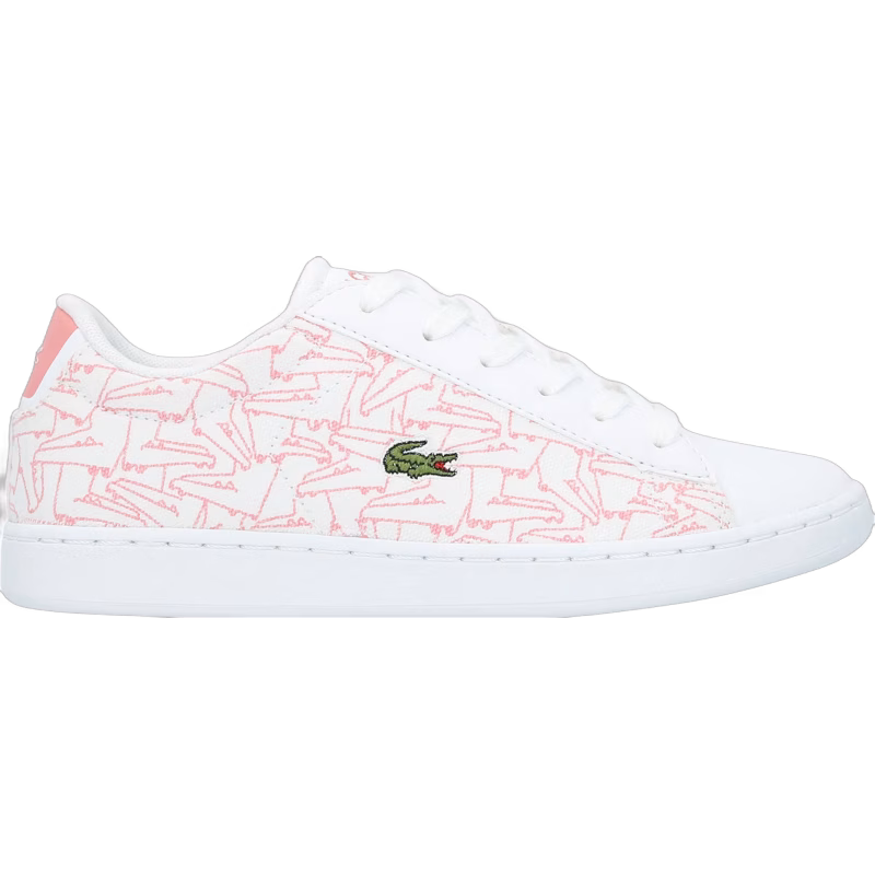Lacoste Carnaby Evo 318 Sneakers, White/Pink 36
