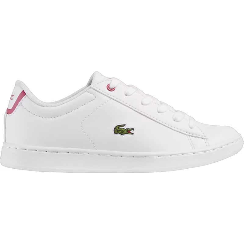 Lacoste Carnaby Evo Sneaker, White/Pink 31