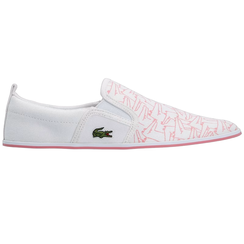 Lacoste Gazon 318 Sneakers, White/Pink 33