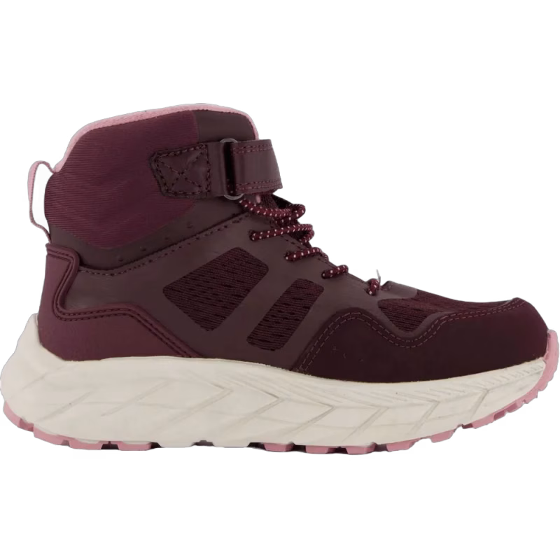Leaf Karlstad WP  Fleecefodrade Sneakers, Burgundy, 29