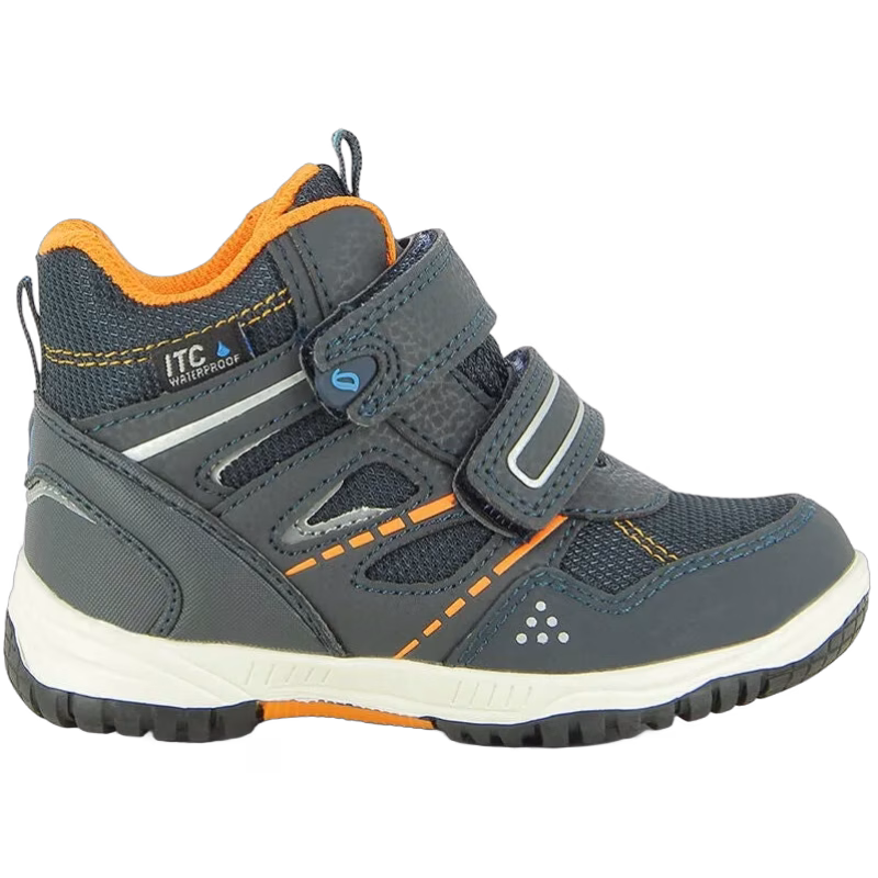 Leaf Kasuri WP Mid Vinterkänga, Navy/Orange, Stl 30