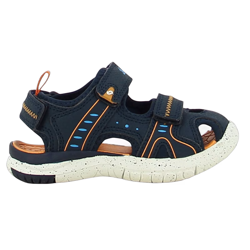 Leaf Ljungby Sandaler, Navy/Orange, 32