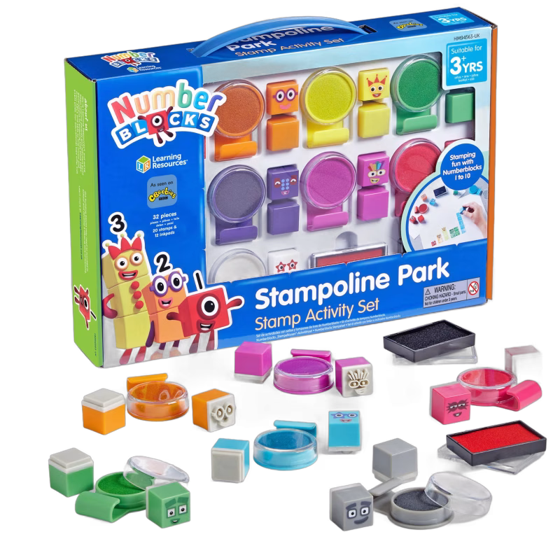 Learning Resources Numberblocks Stämpelset Stampoline Park