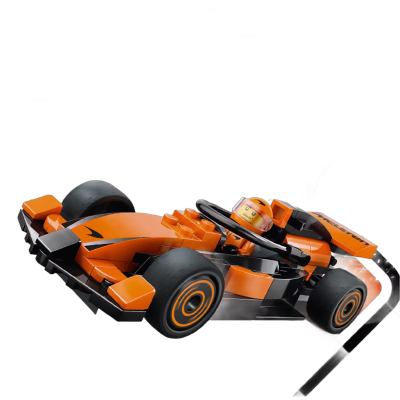LEGO City 60442 F1 förare med McLaren racerbil
