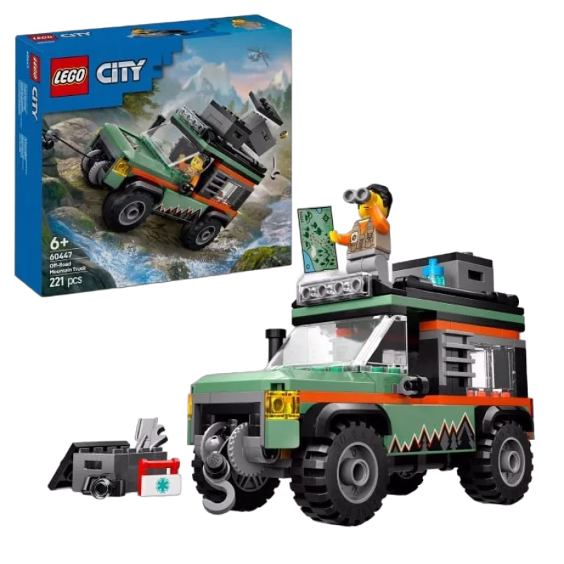 LEGO City Great Vehicles 60447 4-hjulsdriven terrängbil för bergskörning
