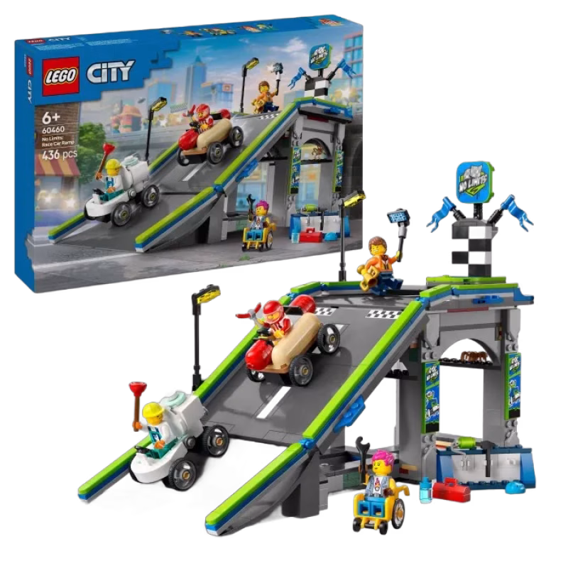 LEGO City Great Vehicles 60460 Inga gränser: Racerbilsramper