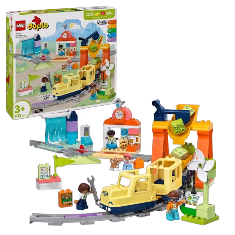 LEGO DUPLO Town 10428 Stort interaktivt pendeltåg