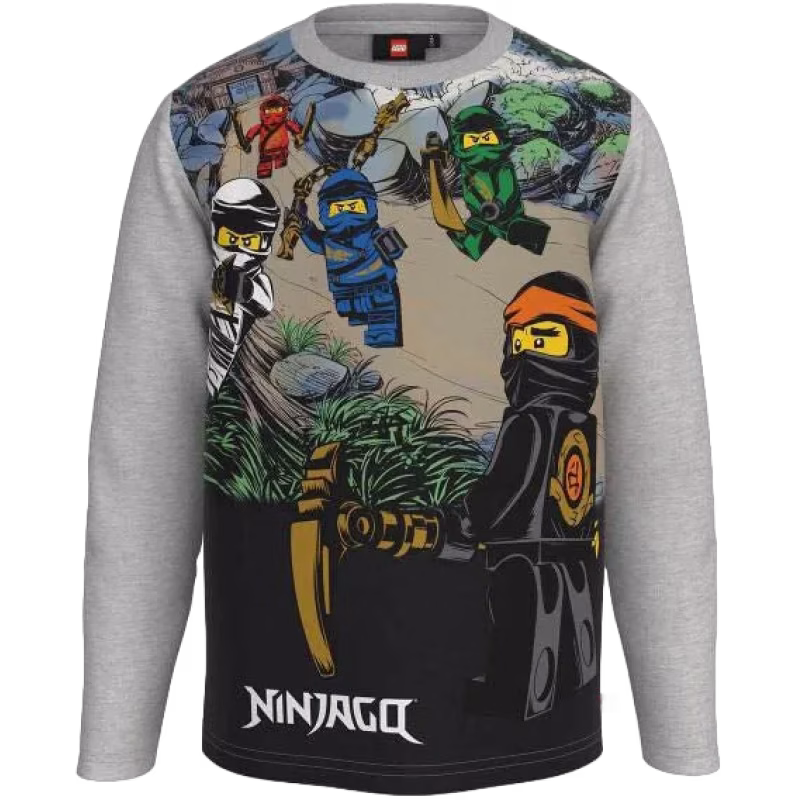 Lego Wear Långärmad T-shirt, Grey Melange, 98
