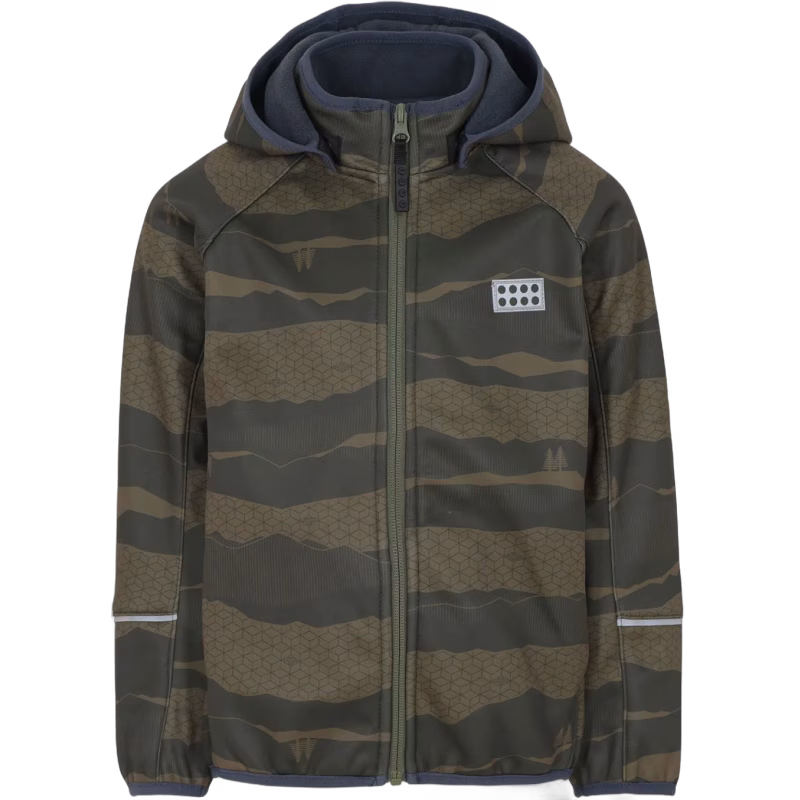 LEGO Wear Softshelljacka, Dark Khaki, 110