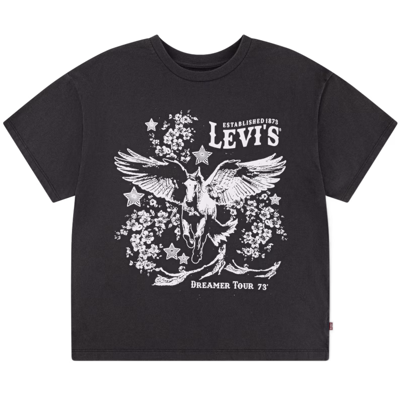 Levi's LVG Retro T-shirt, Jet Black, 158