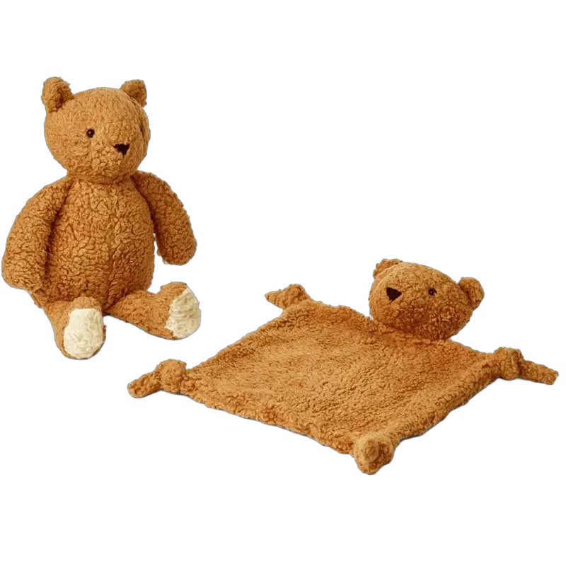 Liewood baby gift set Ted, Mr Bear/golden caramel