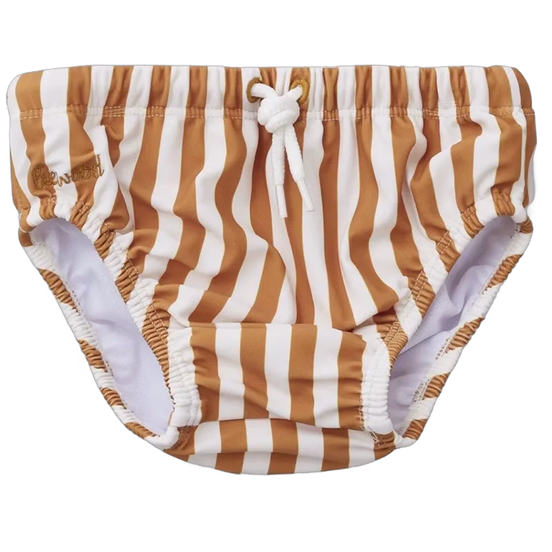 Liewood badbyxa Frej stl 56/62, stripe mustard