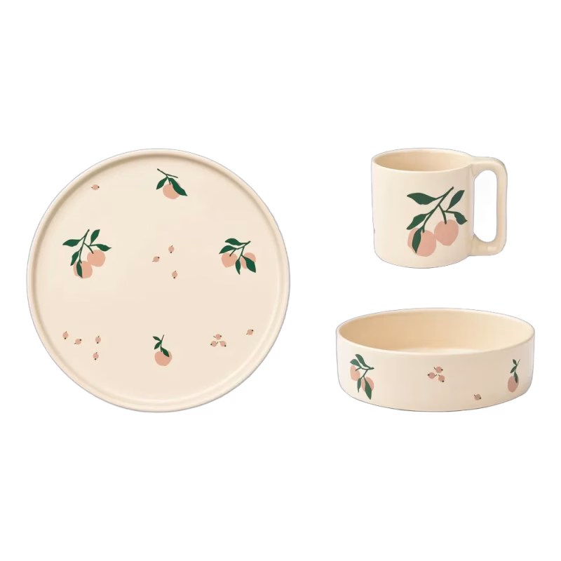 Liewood Camren Matservis Porslin Peach (Sea Shell)