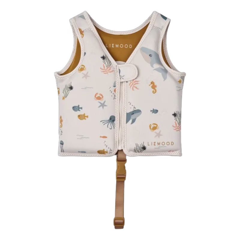 Liewood Dove Simväst 15-19 kg Sea Creature (Sandy)