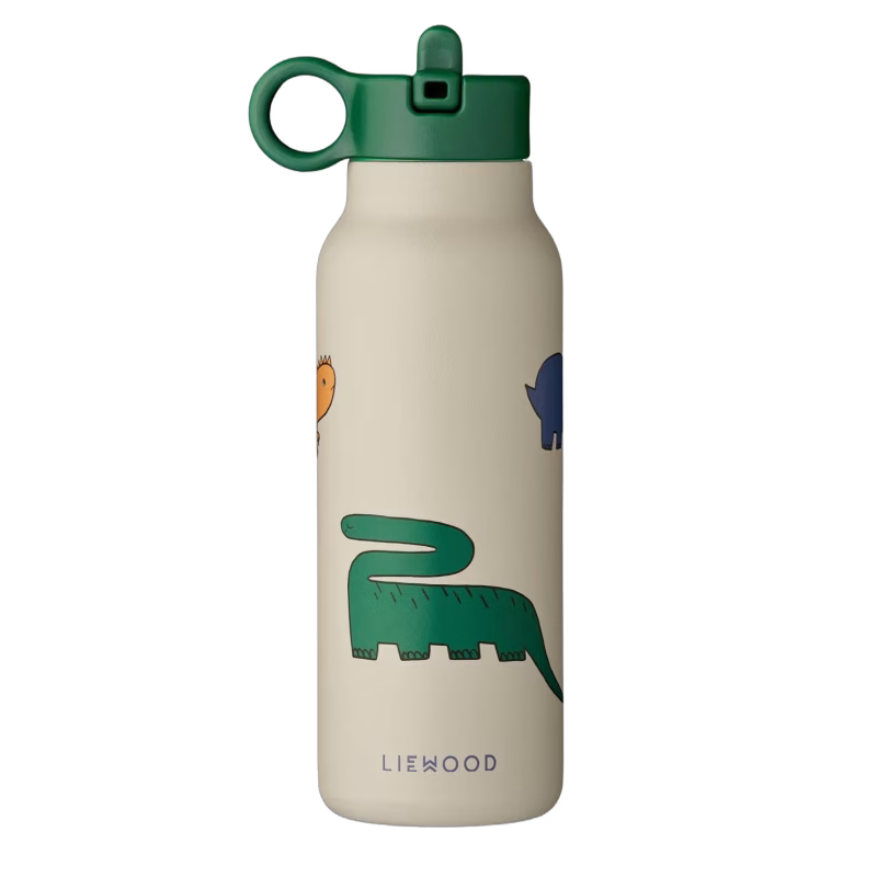 LIEWOOD Falk Vattenflaska 350 ml, Dinosaurs/Mist