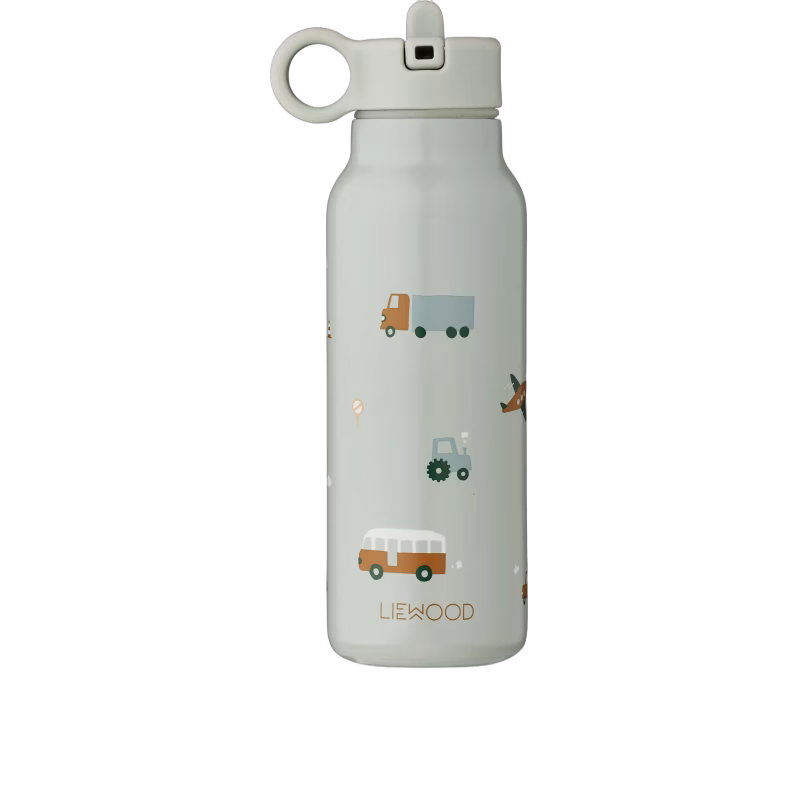 LIEWOOD Falk Vattenflaska 350 ml, Vehicles/Dove Blue