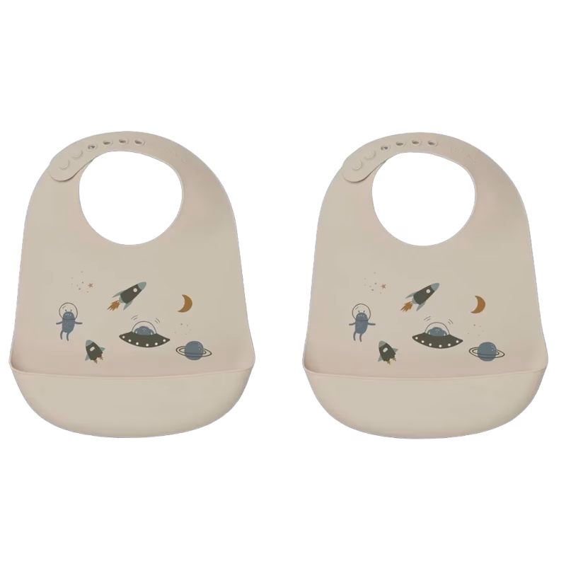 Liewood haklapp silikon Tilda 2-pack, space multi mix