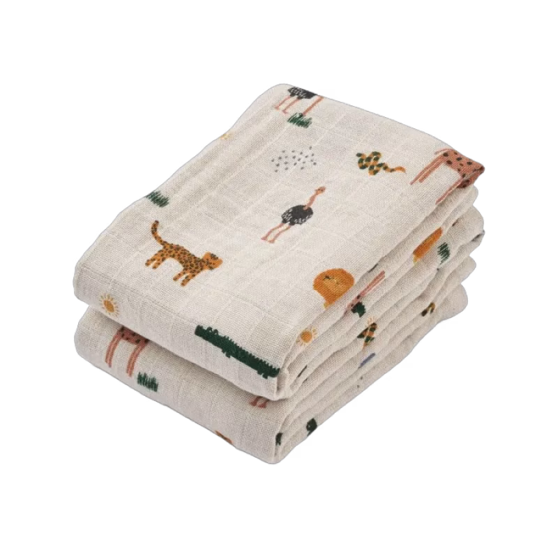 Liewood Lewis Muslinfilt 2-pack Safari (Sandy)