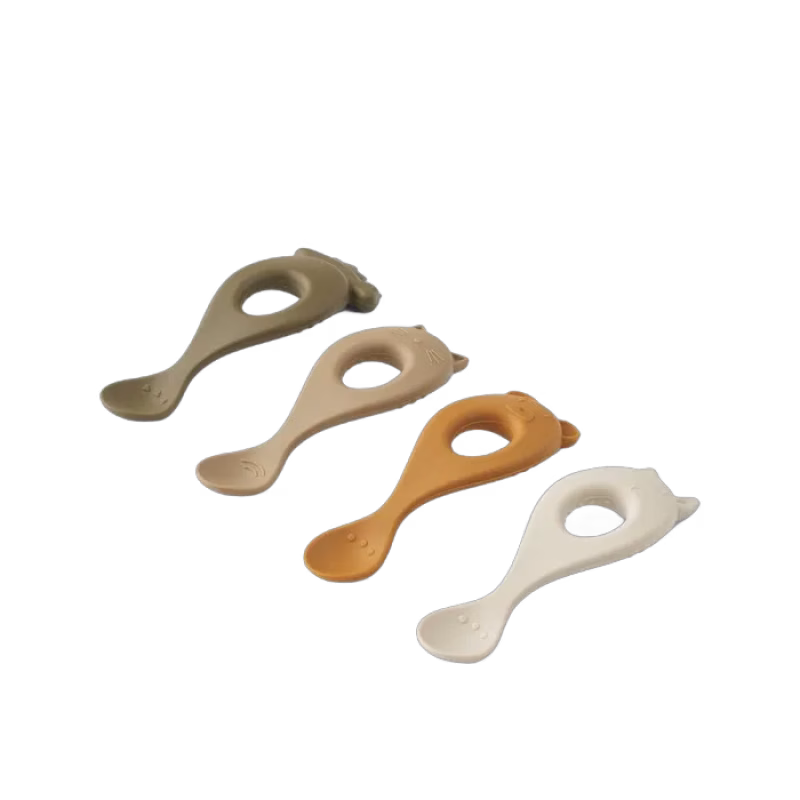 Liewood Liva Silikonskedar 4-pack (Sandy Mix)