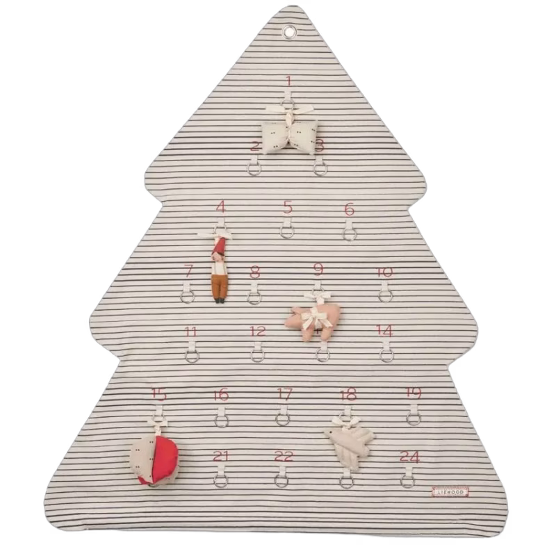 LIEWOOD Natalie Adventskalender, Stripes Sandy/Classic navy