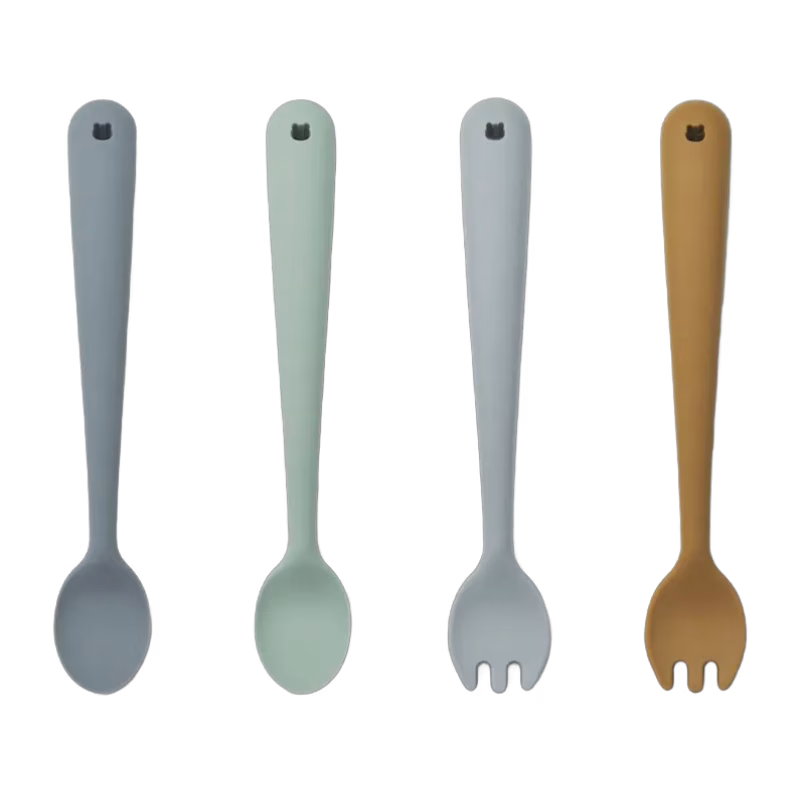 Liewood Shea Bestickset 4-pack (Whale Blue Mix)
