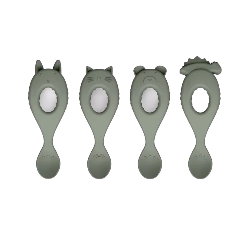 Liewood silikonsked Liva 4-pack, faune green