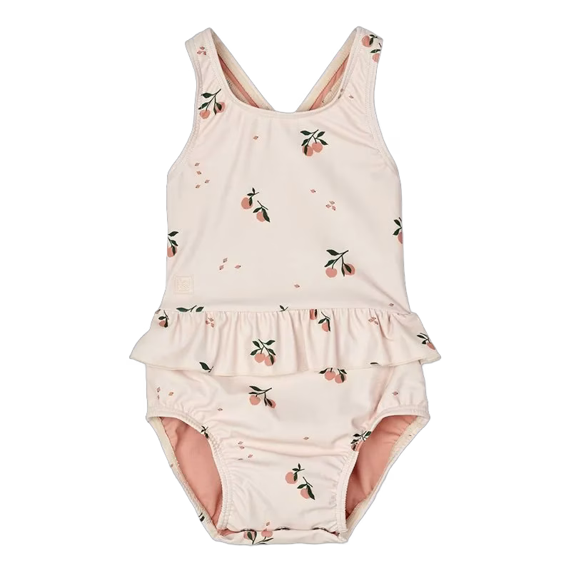 Liewood simdräkt Amina stl 68, peach/sea shell