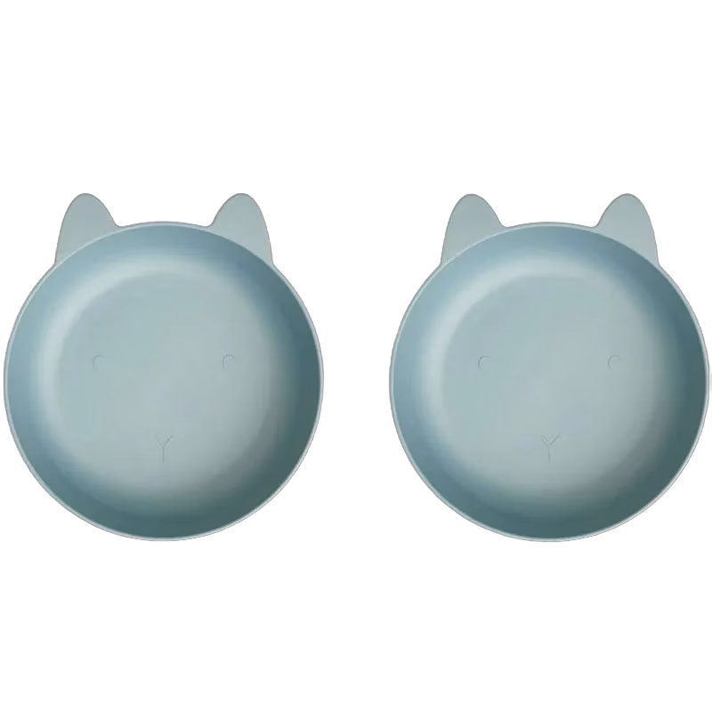 Liewood skål Solina 2-pack, kanin/sea blue
