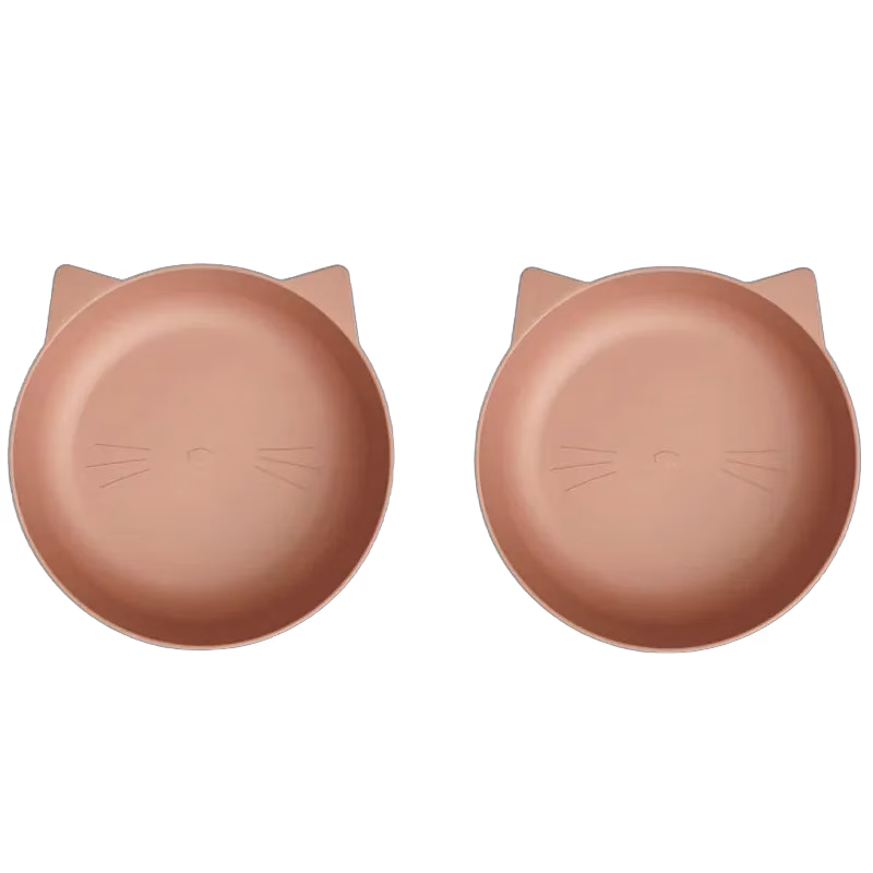 Liewood skål Solina 2-pack, katt/pale tuscany