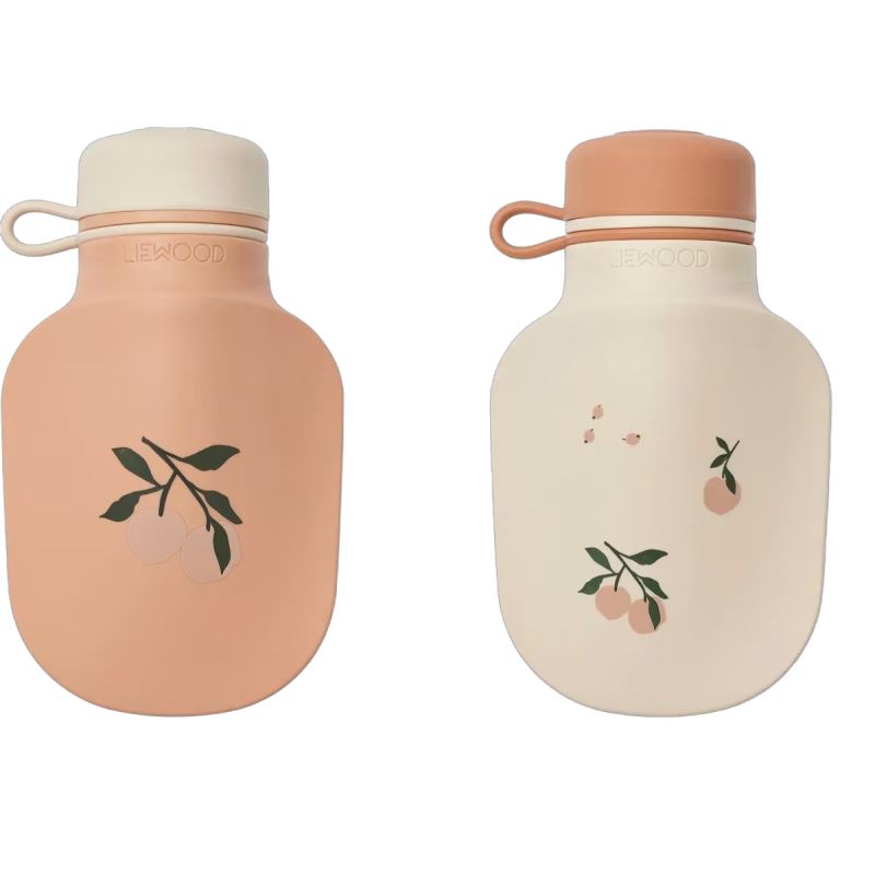 LIEWOOD Smoothieflaska 2-Pack, Peach/Sea Shell