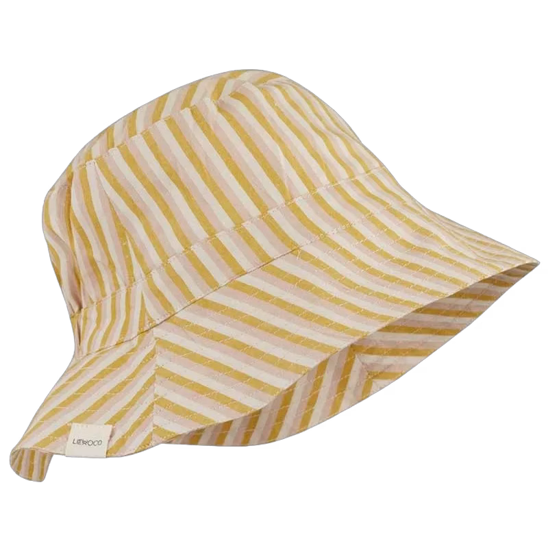 Liewood solhatt Sander stl 1-2 år, stripe peach/sandy/yellow, 1-2 år