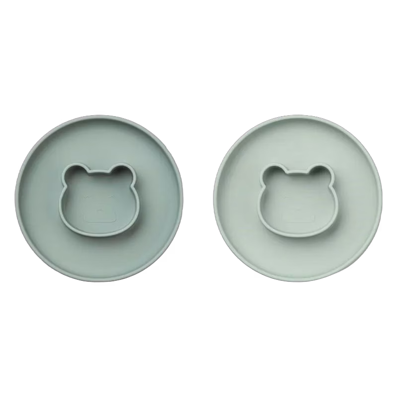 Liewood tallrik Gordon 2-pack, Mr Bear mint mix
