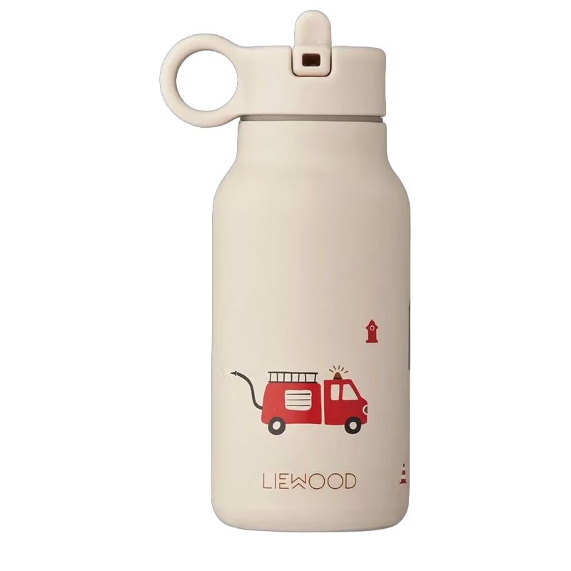 Liewood vattenflaska Falk 250 ml, emergency vehicle/sandy