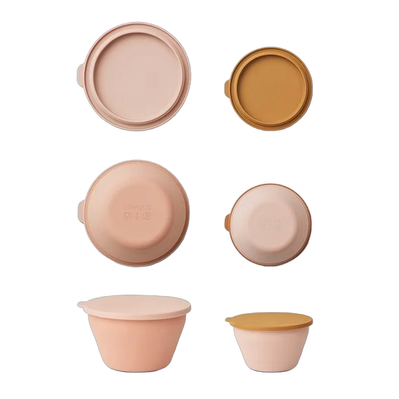 Liewood vikbar skål Dale 2-pack, rose multi mix