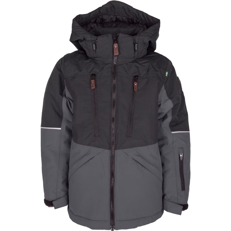 Lindberg Alpine Vinterjacka, Black/Anthracite, 120