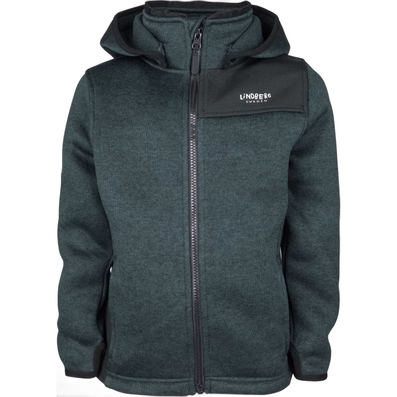 Lindberg Bormio Fleecejacka, Dark Mint, 170