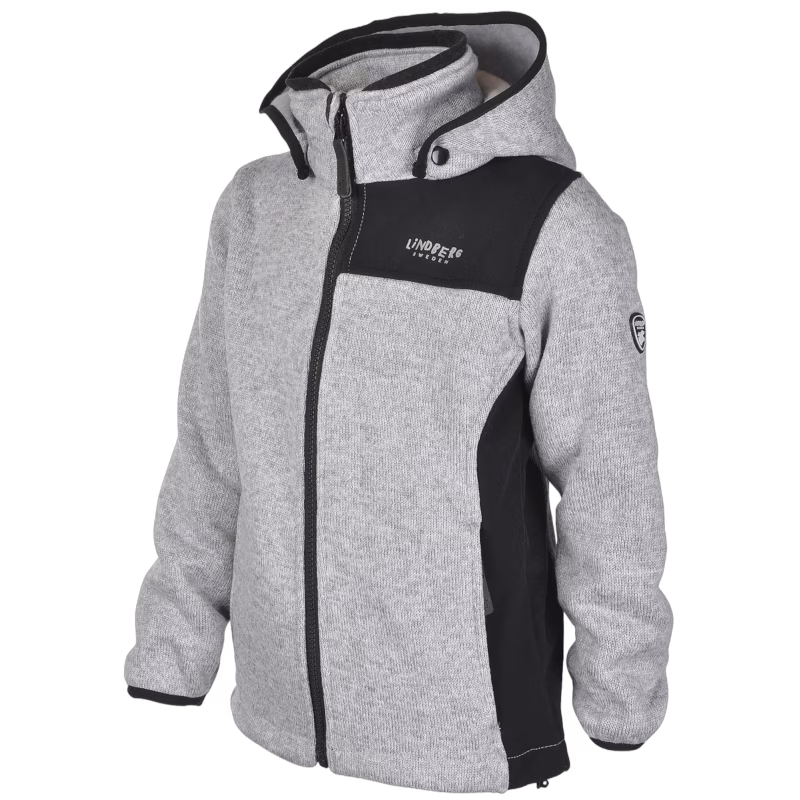 Lindberg Bormio Fleecejacka, Grey Melange, 150