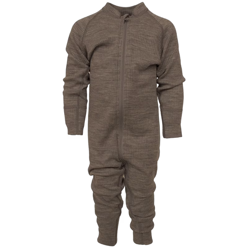 Lindberg Rib Merino Underställsoverall, Potato, 50-56