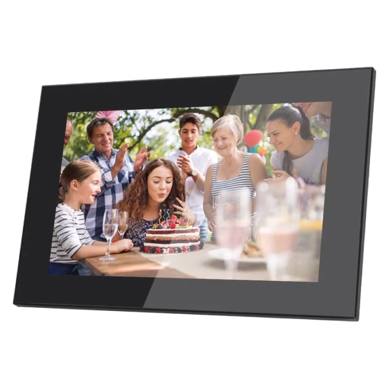 Lippa Frameo Digital Fotoram Glas 10", Svart