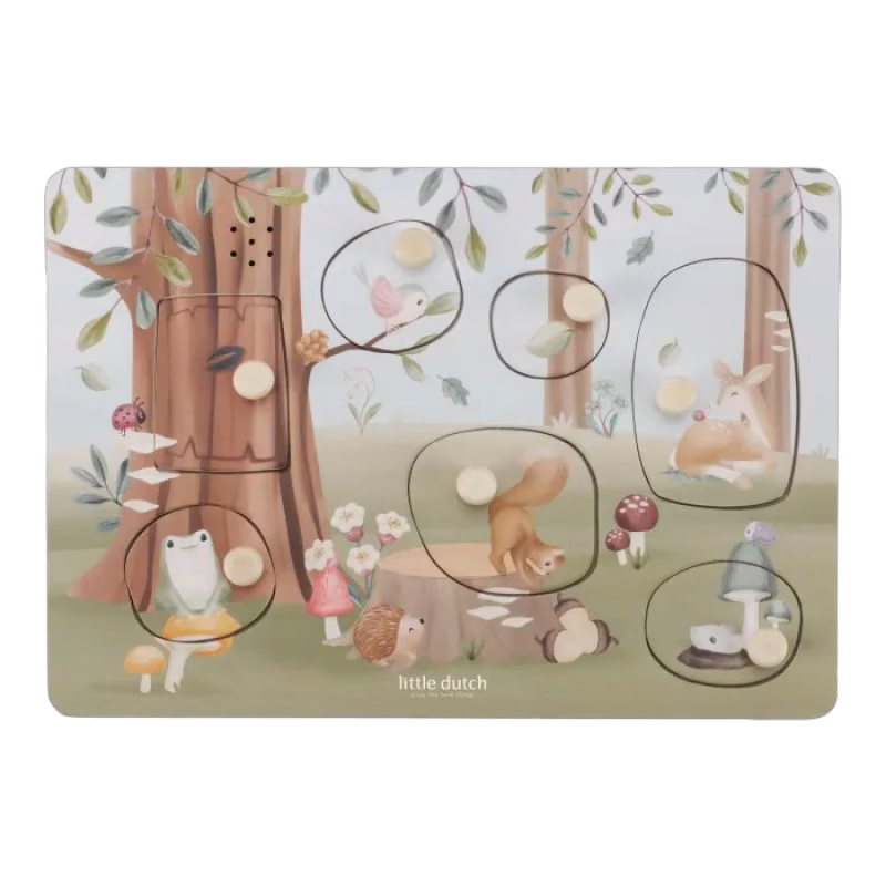 Little Dutch Pussel med ljud Forest Friends