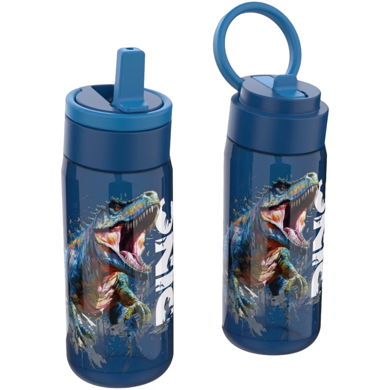 LunchBuddies T-Rex Vattenflaska 600 ml, Blue