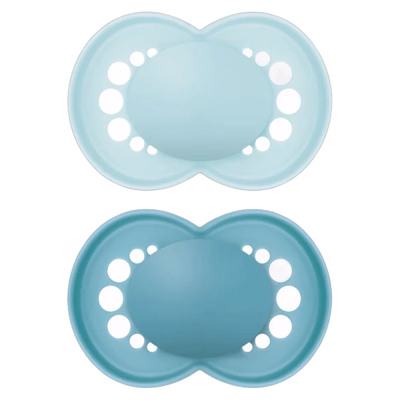 Mam Napp original 16-36m silikon 2-pack Blå